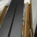 Heavy Duty Bypass Sliding Closet Door Track Hardware 72", 6 FT Aluminium Pocket Door Track Rail Set, Smoothly and Quietly, for 2 Door System,Black, XC40 72"-B