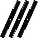 AEagle Toothed Mower Blade for Husqvarna Scag Ferris 61" Deck 483318 48111 482879 1520842 539101733 112111-03 823006 79-117 794859 7075770 1520842 Bobcat Bunton, High Lift, 3 Pack (Black)
