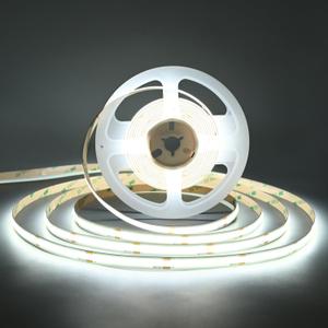 COB LED Strip Lights DC 24V LED Lights Flexible Super Bright LED Strips,16.4ft 6500K White,CRI 90+,2400LEDs High Density Uniform Light for Bedroom Home Decor (No Adapter or Controller)