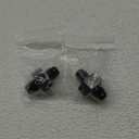 EVIL ENERGY 6AN Male to 6AN Male Flare Union Coupler with 1/8 NPT Gauge Port Fitting Adapter 2PCS