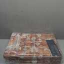 jinchan Area Rug 8x10 Floral Brick Red Rug Distressed Thin Vintage Retro Indoor Non Slip Carpet Kitchen Living Room Bedroom Dining Room (8ftx10ft, Vintage Brick Red)