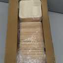 300 Pcs Disposable Palm Leaf Bowls, Square Bamboo Appetizer Plates, Compostable Wood Plates with Bamboo Forks for Birthday Wedding Party, Dessert, Catering and Home Use (4.4 x 4.4x0.5 Inch)