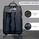Rolling Backpack Waterproof Commuter Backpack with Wheels for Business, Laptop Compartment for 15.6-Inch Laptop, Wheeled Carry-On Bag for Adults, 19.6" x 13.1" x 6.8"
