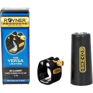 Rovner Ligature & Plastic Cap for Bb Clarinet - Versa Ligature for Hard Rubber Mouthpiece (V-1R)