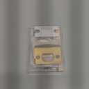 MOSECYOU Standard Strike Plates with Repair Kits, Door Latch Restorer Striker with Sub-Plates and Wood Dowels, Fix Aged Strike Opening (Gold, 1 Pack)