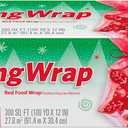 Glad Holiday Red ClingWrap Plastic Wrap 300 sq ft Roll