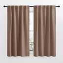 NICETOWN RV Curtains for Camper Windows - (Cappuccino Color) 34x54 Inch, 2 Panels Set, Thermal Insulated Room Darkening Blackout Drapes/Draperies with Rod Pocket & Back Tab for Half Window