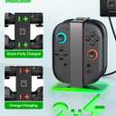 Charging Dock for Nintendo Switch 2 Joy-Con - 4 in 1 Magnetic Charging Dock with Status Indicator Lights/3H Fast Charge, Charger Compatible with Switch 2 Joy-Con Controllers
