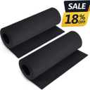 2-Pack Black Eva Foam Cosplay Sheets roll, Premium eva Craft Foam 2mm Thick, 13.5" x 49", High Density 86kg/m3 for Cosplay Costume, Crafts, DIY Projects by MEARCOOH