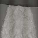 36Inch White Christmas Tree Skirt- Faux Fur Plush Skirt Christmas Tree Decoration Holiday Party Indoor Outdoor Christmas Decorations for Merry Christmas