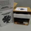 Easywave Oscillating Wood Stove Fan: Fireplace Fan with Wood Stove Magnetic Thermometer - 6 Blades Heat Powered Stove Fan for Wood/Log Burner/Fireplaces