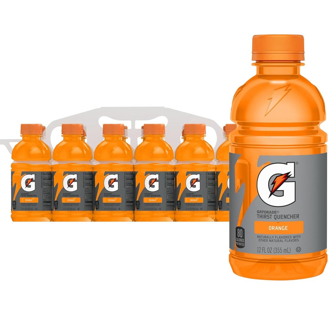 Gatorade Thirst Quencher, Orange, 12 fl oz Bottles, (12 Pack) (EXP 01/28/27)