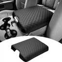 Shademax Center Console Cover for 2013-2018 Ram 1500 & 2013-2024 Ram 2500/3500/1500 Classic Accessories Armrest Cover Cushion Pad for Jump Seat Console Leather Armrest Seat Box Console Lid Protector