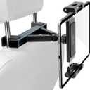 ELZO 360 Adjustable Tablet Holder for Car, Universal Compatible with 5.5-12.9 Inches Devices, Easy to Install, Foldable and Portable