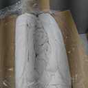 APSMILE Oversized King Feathers Down Comforter - Ultra Soft All Seasons 100% Organic Cotton Duvet Insert Medium Warm Quilted Bed Comforter with Corner Tabs (120x98, White)