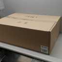 Smiry Waterproof Outdoor Rug 9x12 ft, Reversible Plastic Straw Patio Camping Rugs, Outdoor Indoor RV Mat Carpet for Patio, Outside Entry, Backyard, Deck, Bench, Picnic, Camper, White & Navy