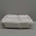 MALACASA Casserole Dish for Oven, 4.4 Qt Porcelain Baking Dish with Lid, 9x13 Baking Pan with Handles, Large Lasagna Pan Deep, Rectangular Bakeware, Microwave Safe, White, Series BAKE