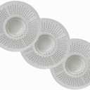 Hairstopper Drain Cover Hair Catcher for Shower and Bathtub, Protects Against Clogs Without Blocking Water Flow, White, Pack of 3 