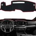 Dash Cover for 2022-2024 2025 Chevy Chevrolet Silverado/GMC Sierra 1500 Accessories Dashboard Cover Mat for 2024 2025 Silverado & Sierra 2500HD 3500HD Center Console Sunshield Carpet Protector Pad