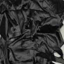 Moreone Women's Silk Satin Pajama Set 3-Piece with Robe, Sexy V-Neck Lace Cami Top and Long Pants, Luxury Soft Sleepwear (Black)