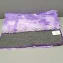 2x3 Rugs for Bedroom, Fluffy Small Area Rugs for Living Room,Soft Shag Fuzzy Carpet with 4 Non-Slip Stickers for Kids Boys and Girls Nursery Room Dorm Home Decor (Tie-Dyed Purple, 2ft x 3ft)