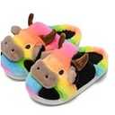 Cow Slippers Toddler Slippers Kids Slippers Boys Girls Soft Non-Slip slippers Memory Foam Toddler House Shoes Kawaii Bedroom Pillow Cloud Slippers for kids (10-11 Little Kid)
