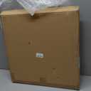 20" Rustic Wooden Serving Tray - Extra Large Round Ottoman Table Tray for Farmhouse Decorative Oversized Coffee Table Trays Living Room Kitchen Counter Breakfast Brown