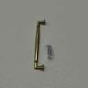 Brushed Brass Cabinet Pulls Heavy Duty Solid Warm Brass Cabinet Handles Kitchen Brushed Gold Cabinet Hardware for Cupboard Drawer Handles 2 Pack 5 Inch