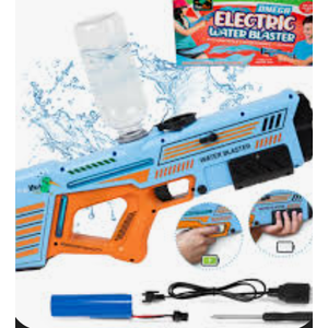 Omega Electric Water Blaster for Kids Adults Water Gun with up to 32 Ft Long Range, Cool Summer Outdoor Beach Swimming Pool Party Toys