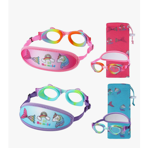 Toddler Goggles 3/4/5 Years Old, Kids Goggles No Hair Pull, Children Swimming Goggles Fabric StrapAmazon's Choice