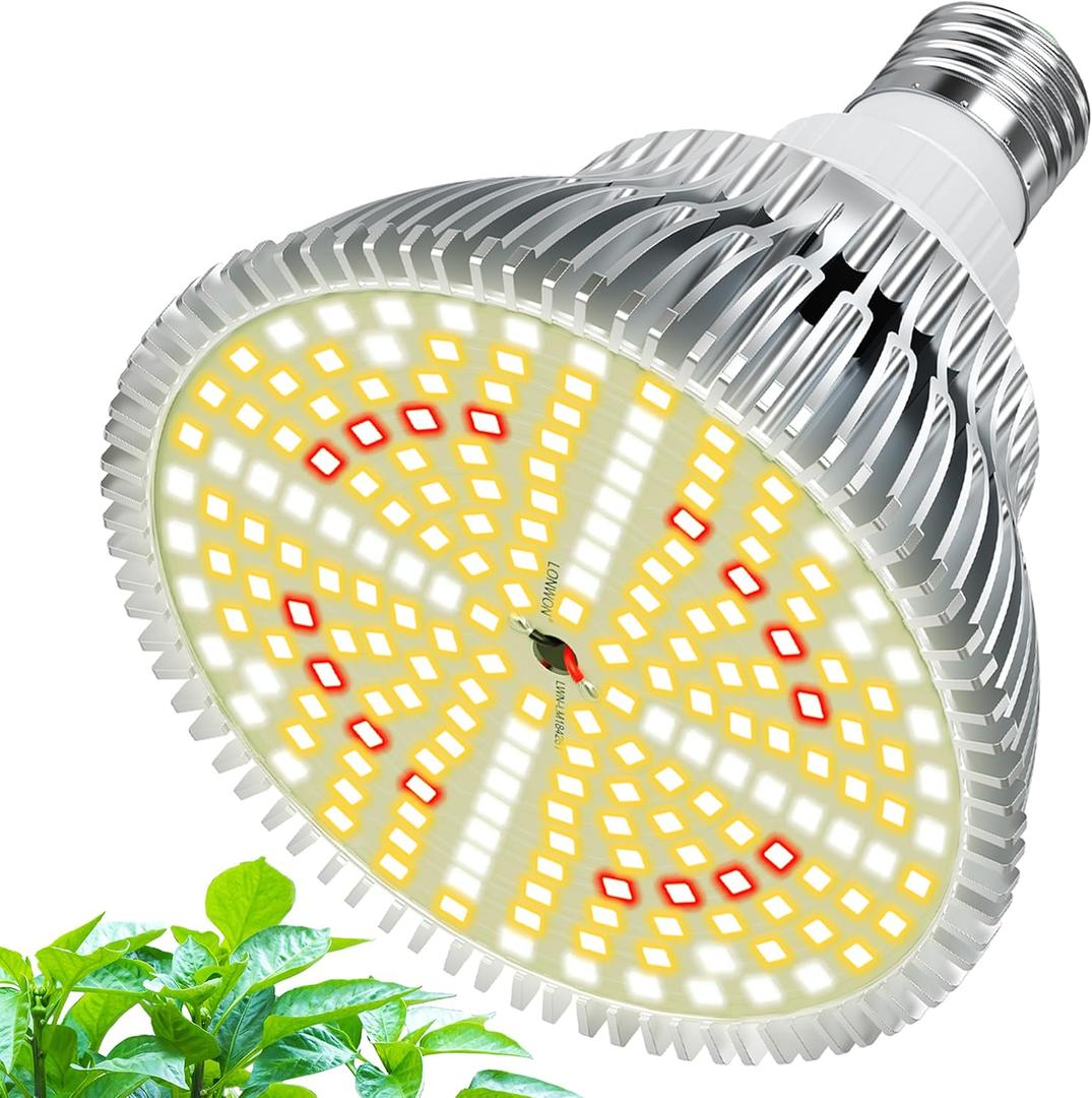 30W LED Grow Light Bulbs Full Spectrum, 3500 Lumen Plant Light Bulb, 320W Equivalent Plant Grow Light Bulb, Grow Bulb E26 Base, Grow Light for Indoor Plants, Pack 1