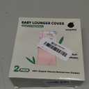 Baby Lounger Cover 2 Pack - Silky Soft Bamboo Viscose Infant Lounger Cover, Breathable & Moisture-Wicking Newborn Lounger Slipcover for Baby Boys Girls, Fits Azopesy& Most Loungers, Pink