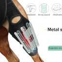 Dog Knee Brace for Torn ACL Hind Leg, Rear Leg Cruciate Ligament Braces for Dogs,Strong Support to Reduce Joint Pain and Muscle Sore, with Side Stabilizers for Back Leg Large