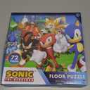 Sonic the Hedgehog Floor Puzzle for Kids Set - Bundle of 72 Piece Sonic Floor Puzzle, Stickers, Tattoos, More | Sonic Jigsaw Puzzles for Kids Ages 5+