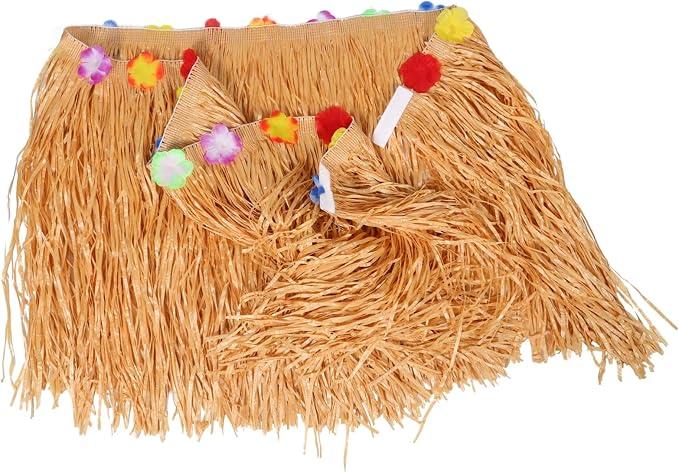Hawaiian Luau Table Skirt Tropical Party Decoration Grass Skirt for Beach Gatherings for Birthday Celebrations and Themed Events