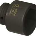 SUNEX TOOLS 443M 3/4-Inch Drive Standard 6 Point Metric Impact Socket, 43-Mm