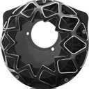 For harley davidson air cleaner filter intake Sportster 883 1200 Softail Touring street road king electra tri glide Dyna (Cross Style - Contrast Cut, B-For Softail/Dyna 93-15 Touring 01-07)