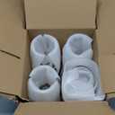 C CREST Wine Glasses Set of 8, 12oz, Lead-free, Clear, Durable Glassware