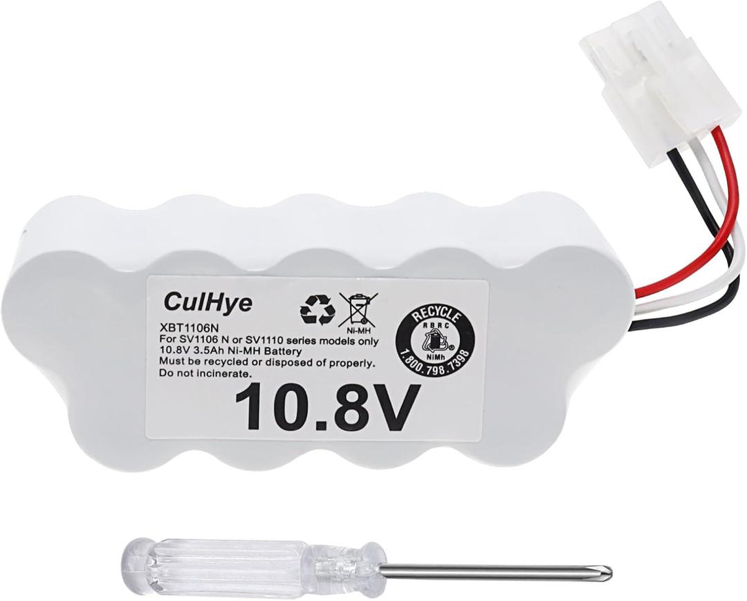 Replacement Battery for Shark XBT1106N SV1110 SV1106N SV1110N SV11O6N SV116N Freestyle Navigator Cordless Stick Vacuum 10.8V 3.5Ah Ni-Mh Battery