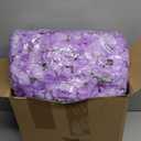 Tigeen 150 Pcs Hydrangea Artificial Flowers Bulk 7.48 Inch Artificial Hydrangeas with Removable Stems Faux Flowers Wedding Decor for Home Garden Party Decoration DIY Project (Lavender)