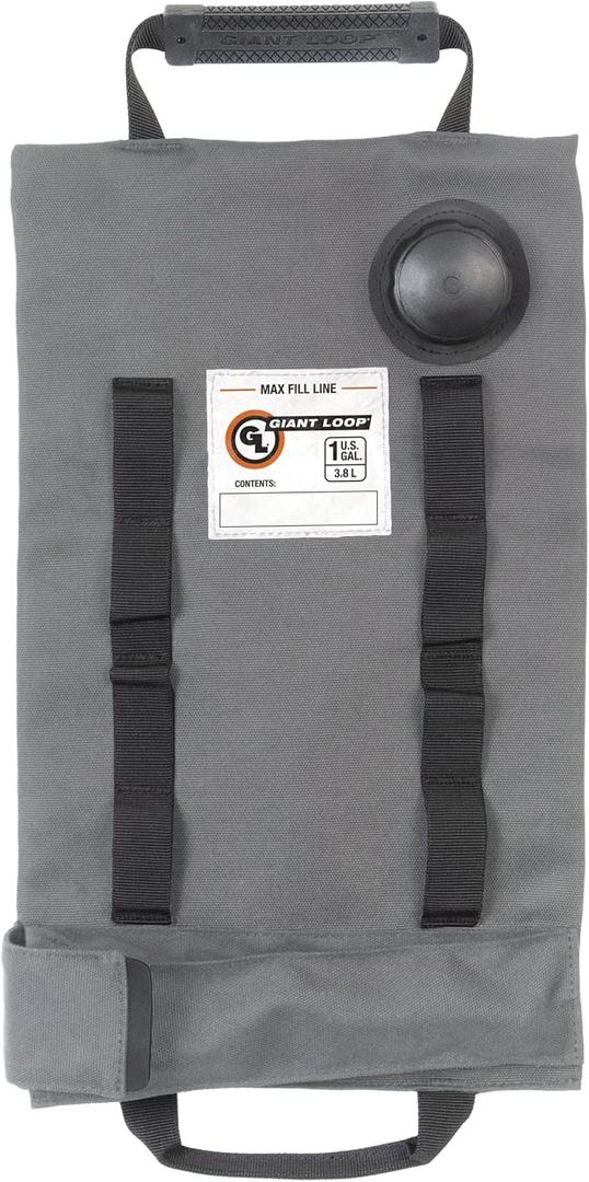 Giant Loop Armadillo Bag, Utility Bladder for Safe Transport and Storage of Powersports and Automotive Fluids, for Motorcycles, UTVs and ATVs, 1 Gallon (Gray)