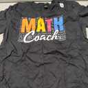 Math Coach Math Teacher T-Shirt (Black, L)
