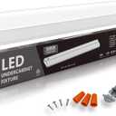 Hardwired LED Under Cabinet Lighting - 16 Watt, 24", Dimmable, CRI>90, 3000K (Warm White), Under Cabinet Lights for Kitchen - Wide Body, Long Lasting Metal Base with Frost Lens - Under Counter Lights