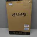 Malier Indoor Dog Gate with Door, 26-41" Extra Wide Full Metal Pet Gate Short Dog Gate for Stairs, Pressure Mount 14'' Tall Small Puppy Low Gate Easy Step Over for Doorways