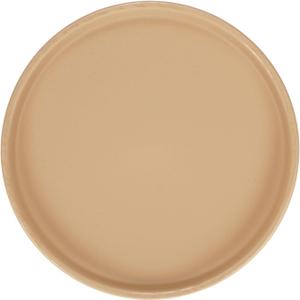 M METERXITY Ceramic Plant Saucer, 6.3 Inch Plant Water Catcher Tray, Plant Pot Saucers for Indoor/Outdoor Plants/Flower Drainage Drip Water Tray [Round Dark Orange]
