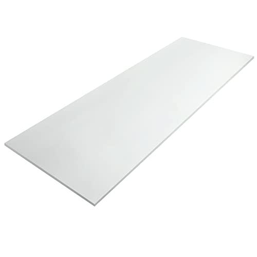 Amylove Polyurethane Foam 1/2" x 24" x 72" High Density Cushion Upholstery Foam Sheet for Seat Replacement DIY Projects Chairs Headboards Sofas Home (White)