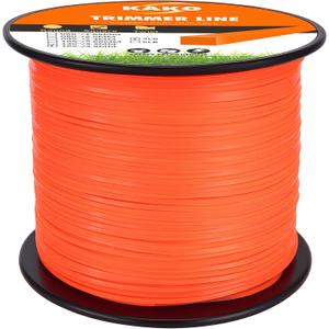 KAKO 155 Trimmer Line, 155 Weed Eater String, 155 Weed Trimmer Line, Square String Trimmer Line .155 Inch-285 Ft-3 Lb, Commercial Nylon Trimmer Line .155 Fits Most String Trimmers(Square)