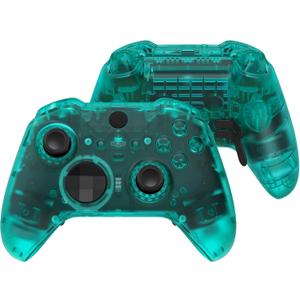 eXtremeRate Full Set Shell Buttons for Xbox One Elite Series 2 Controller, Emerald Green Replacement Faceplate Back Plate Bottom Shell with Buttons for Xbox Elite Series 2 Core Controller - Model 1797