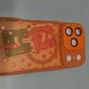 Fsoole Magnetic for iPhone 17 Pro Case with Screen Protector [Compatible with MagSafe] Pretty Polka Dot Pattern Design, Shockproof Slim Cover for Women Girls, Orange