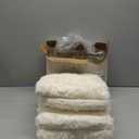 Heated Throw Blanket, Faux Fur Cozy Heating Blanket with Overheat Protection, 1/2/4/6/8 Hours Auto-Off 10 Heat Level, Machine Washable (50x60 Inches, Cream White)